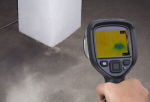 NIR Plumbing slab leak detection process